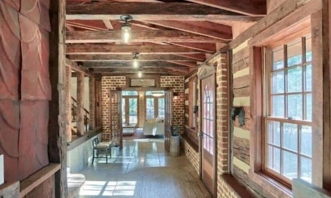 Fayetteville House | Forest Manor: Rustic Retreat with Pool and Breakfast