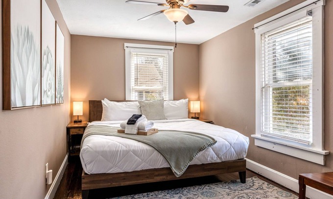 St. Charles Historic District House | Exceptional 4-Bedroom Retreat with Fire Pit in St. Charles