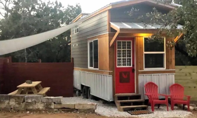 Austin Cabin | Fox Tiny Home: Gated Resort with Pool & Ocean Views