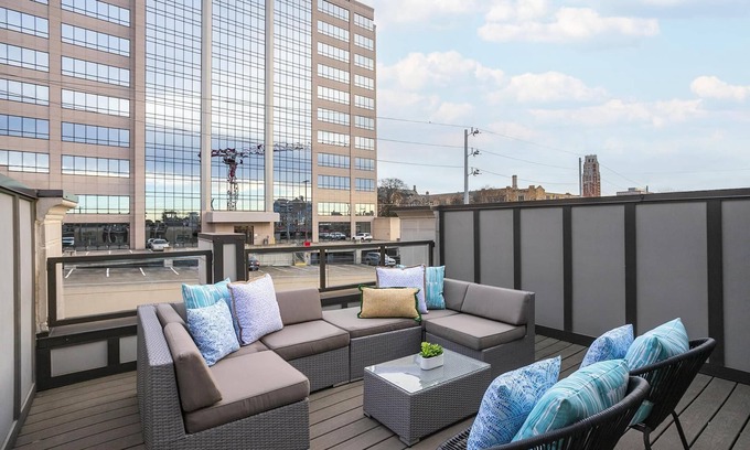 West End House | Top Rated Retreat Near Vandy with Rooftop Deck Access