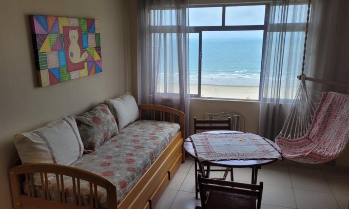 Itarare Apartment | Oceanfront Oasis: Family Suite with Home Office & Wi-Fi