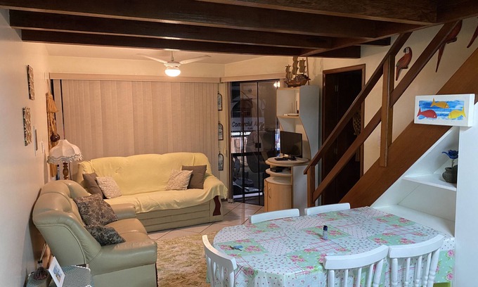 Centro Apartment | Pet-Friendly Apartment with Balcony on Garopaba's Main Street