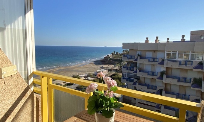 Mil Palmeras Apartment | Beachfront Studio with Pool & Ocean View - Rated 10/10
