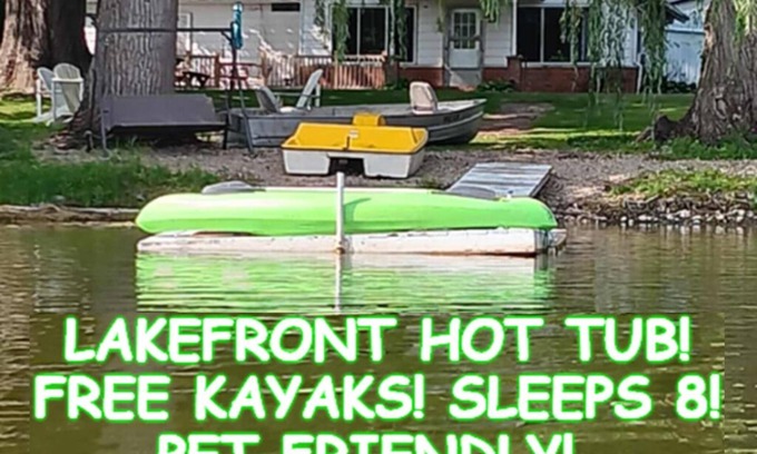Helmer House | Lakefront Getaway with Kayaks, Paddleboats & Great Views