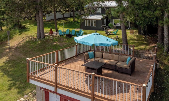 Pequot Lakes House | Pet-Friendly Retreat at Angry Minnow Bay With Ocean Views