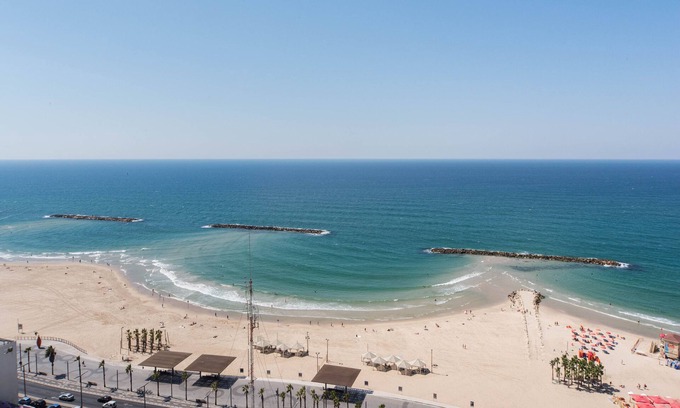 Tel Aviv Promenade Apartment | Oceanfront Retreat with Balcony and Full Sea Views