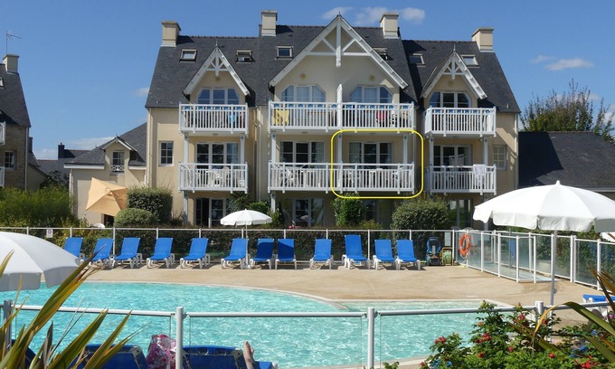 Kerherou Apartment | * FULL VIEW SEA/BEACH HEATED SWIMMING POOL-TERRACE-WiFi * Last min: 20-22/08 -10% Discount