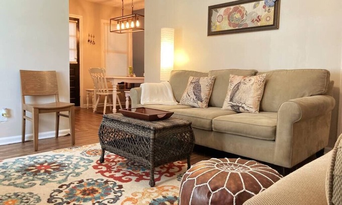 Columbus House | Ideal 2-Bedroom Home with Office Near Fort, Pet-Friendly Stay