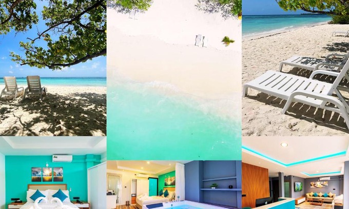 Himmafushi House | Beachfront Funplace with Ocean Views & Hot Tub Amenities