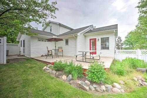 Onsted House | Irish Hills Farmhouse: Family-Friendly Deck and Playset