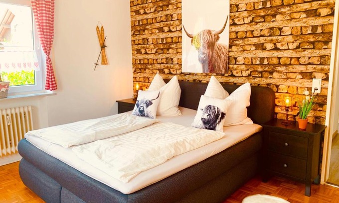 Gebrazhofen Apartment | Gästehaus Maria: Pet-Friendly Retreat with Kitchen Amenities
