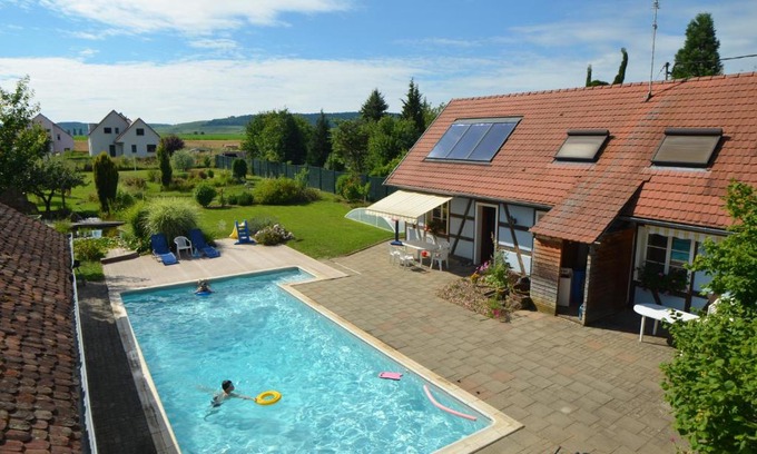 Odratzheim House | Gîte Cigogne: Oceanfront Retreat with Pool & High Ratings
