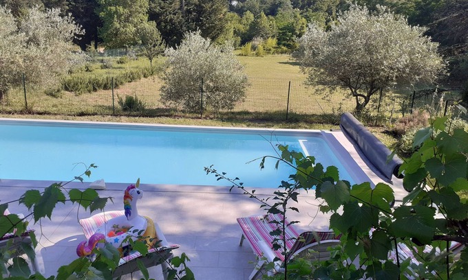 Saint-Julien-de-Cassagnas Apartment | Gîte Piscine: Family Retreat with Pool in Gard