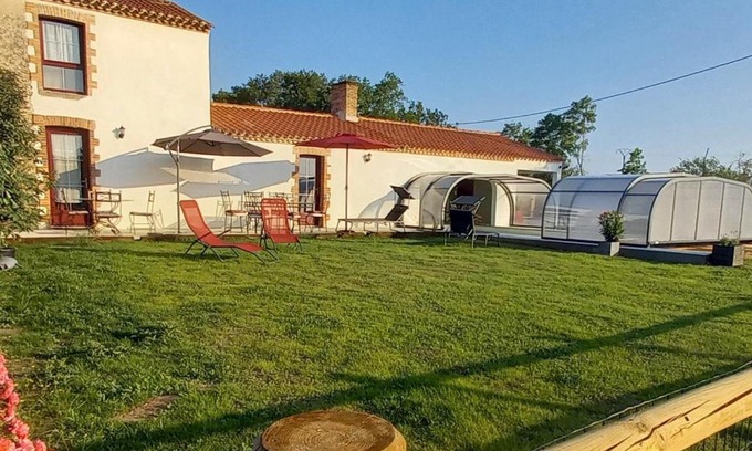 Challans-Gois Communaute House | Relaxing Gîte Challans with Pool - Perfect for Families