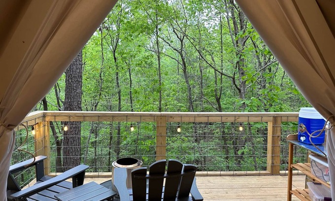 Talladega Cabin | Experience G-6 Glamp in Bohamia: A Forest Retreat Awaits