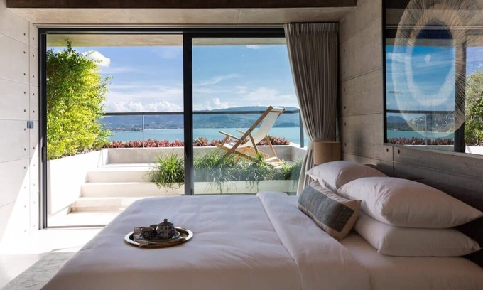 Moo 5 Villa | Gamay Villa: Oceanfront 3-Bedroom Retreat with Pool Access