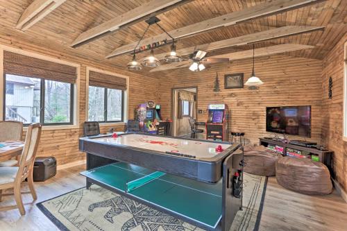 Locust Lake Village House | Scenic Bear Den Pocono Lake Home with Game Room & Views