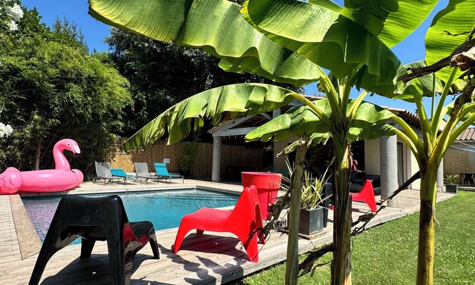 Saint-Alexandre House | Tranquil GARD/ARDECHE House with Pool & Ocean View