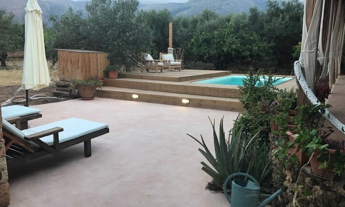 Malia Villa | Idyllic Garden House With Private Pool and Ocean Views