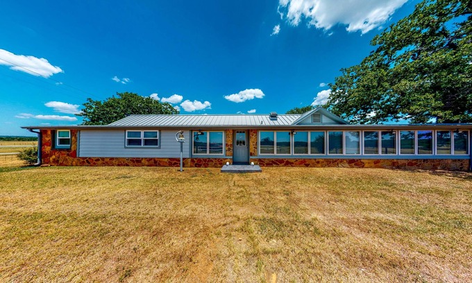 Mineral Wells House | Gated Home next to Lake with Gorgeous Sunroom, Game Room & Fireplace