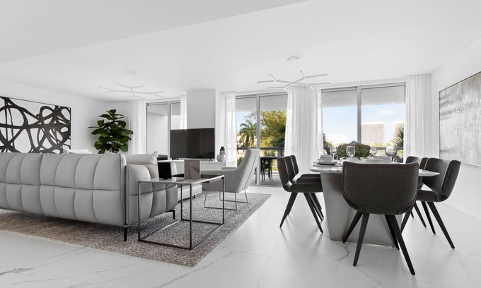 Bay Harbor Islands Apartment | Gateway 2BR Apartment with Rooftop Pool - Perfect for Families