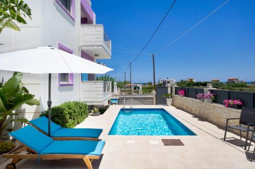 Kamisiana Villa | Delightful Geas House Ammos with Oceanfront Pool Access
