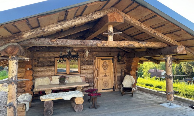 Limbach House | Cozy Log Cabin Retreat in a Serene Countryside Setting