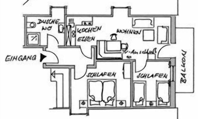 Aue Apartment | Cozy Apartment with Balcony in Farmhouse Paradise
