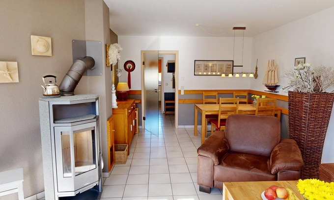 Wenkendorf Apartment | Cozy Vacation Apartment with Fireplace for 5 and Pet-Friendly