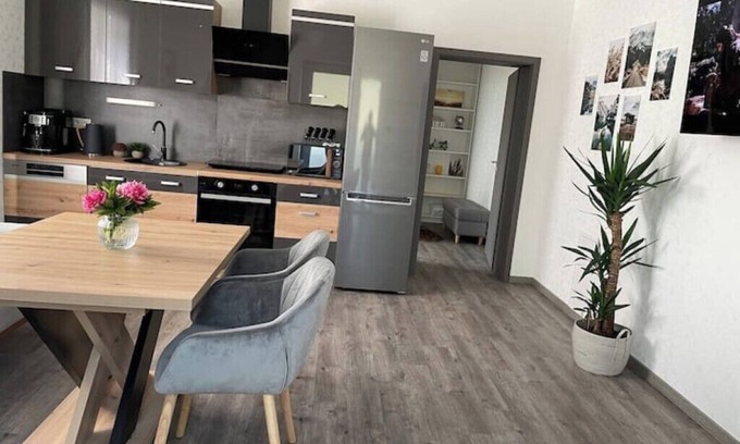 Huenfeld Apartment | Cozy Apartment with Balcony in Hünfeld - Family Friendly Stay
