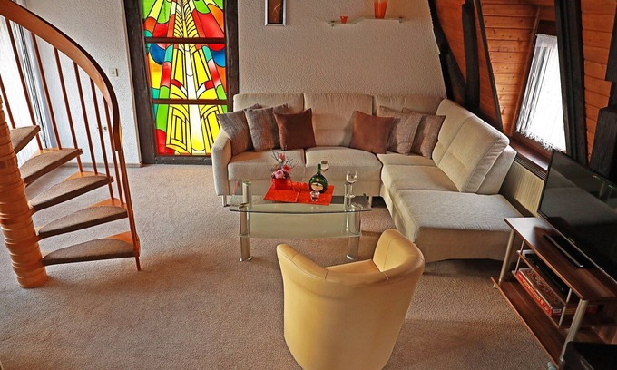 Volkach Apartment | Charming Getaway with Free Wi-Fi and Romantic Bed