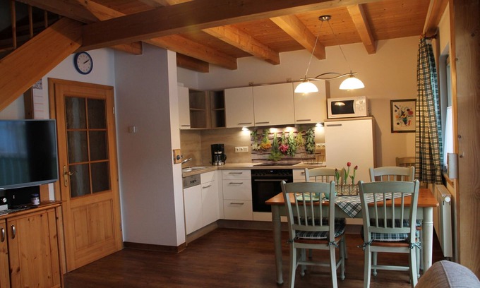 Aue Apartment | Cozy Family Retreat Near Playground in Scenic Countryside