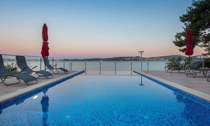 Seget Donji Villa | Beachfront Gem with Infinity Pool and Perfect 10 Rating