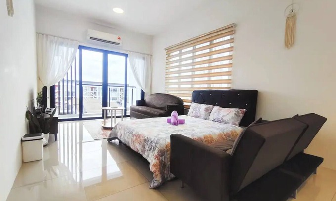 Kuching Apartment | Gem Suites: Minimalist 2BR Apartment with Private Pool