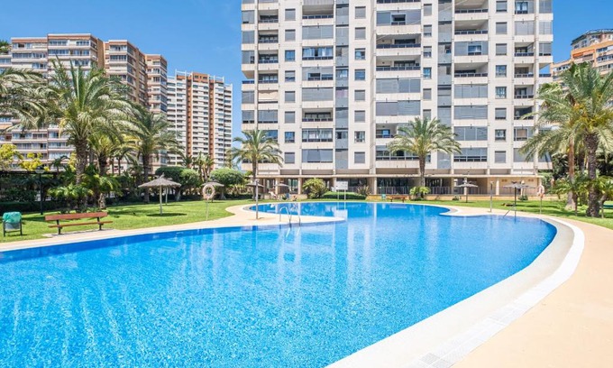 Benidorm Apartment | Ideal Gemelos 26 Resort Apartment Steps from Levante Beach