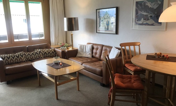 Davos-Dorf Apartment | Ideal Retreat for 1-4 Guests with Pool & Balcony in Davos-Dorf