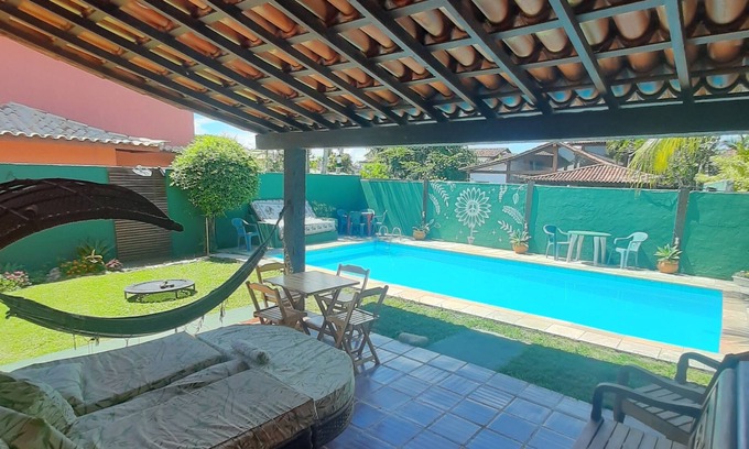 Bosque de Geriba House | Geribá Retreat: Ideal Spot with Pool, Barbecue & Ocean View