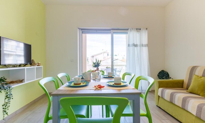 Tortoreto Lido Apartment | Idyllic Giada 2P at Palazzina Laura with Ocean Views