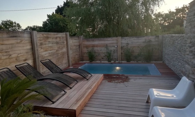 La Bernerie-en-Retz House | Cozy Gite for 7 with Pool, Spa & Beach Access