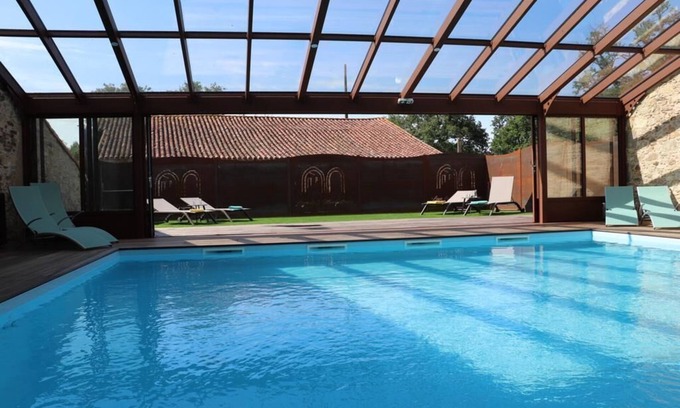 Les Herbiers House | Discover Gite Aramis: Family-Friendly Retreat with Pool