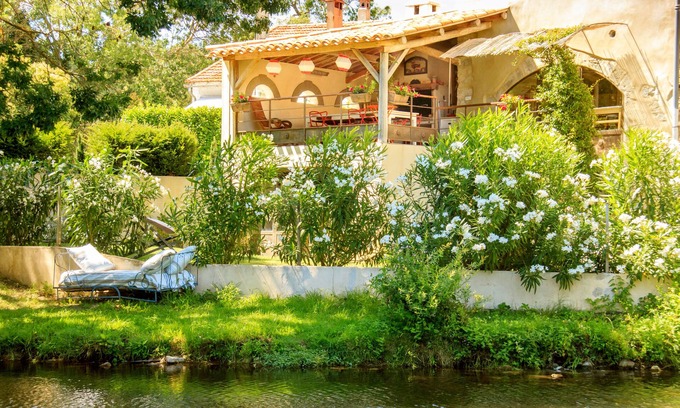 Montolieu House | Serene Retreat in Montolieu: Riverfront Bliss Awaits
