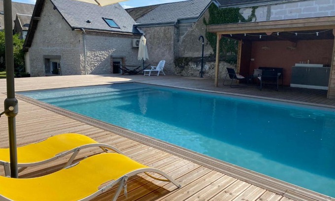 Veuves House | Gite Chez Cocotte: Family Escape by the Loire with Pool