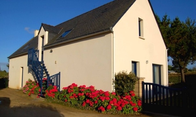 Erdeven Apartment | Gîte Roelan, ocean view at 700 m - Erdeven beach - studio with mezzanine -