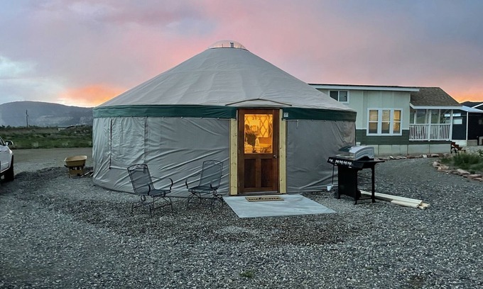 Meeker Cabin | Glamp in Style: Unique 27' Yurt Near Tiny Homes
