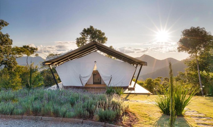 Itaipava Other | Experience Glamping Cabanas do Vale with a Hot Tub