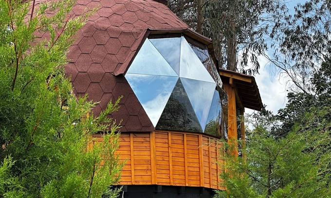 Choachi Ski Chalet | Relaxing Glamping Shalom with Jacuzzi Near Santa Monica Springs
