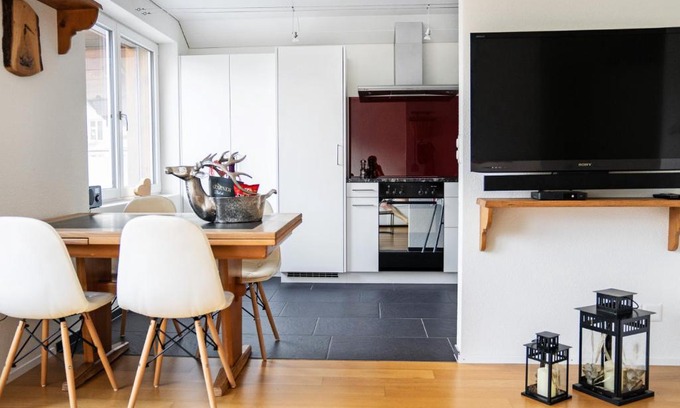 Netstal Apartment | Pet-Friendly GLARNER Bed: Rated 9.6 by Happy Guests