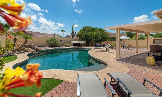 Gold Canyon House | Relaxing Superstition Mountain Retreat with Private Pool & Spa