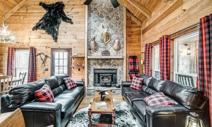 Dahlonega Cabin | Pet-Friendly Gold Mine Cabin Near Wolf Mountain Winery