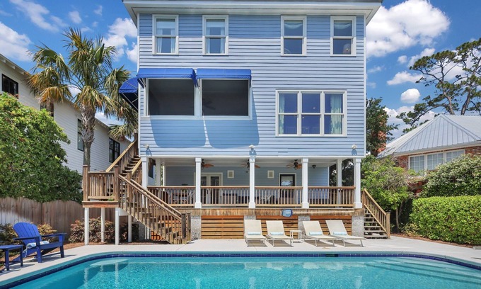 East Beach House | Experience Golden Hour: Beach Home with Private Pool